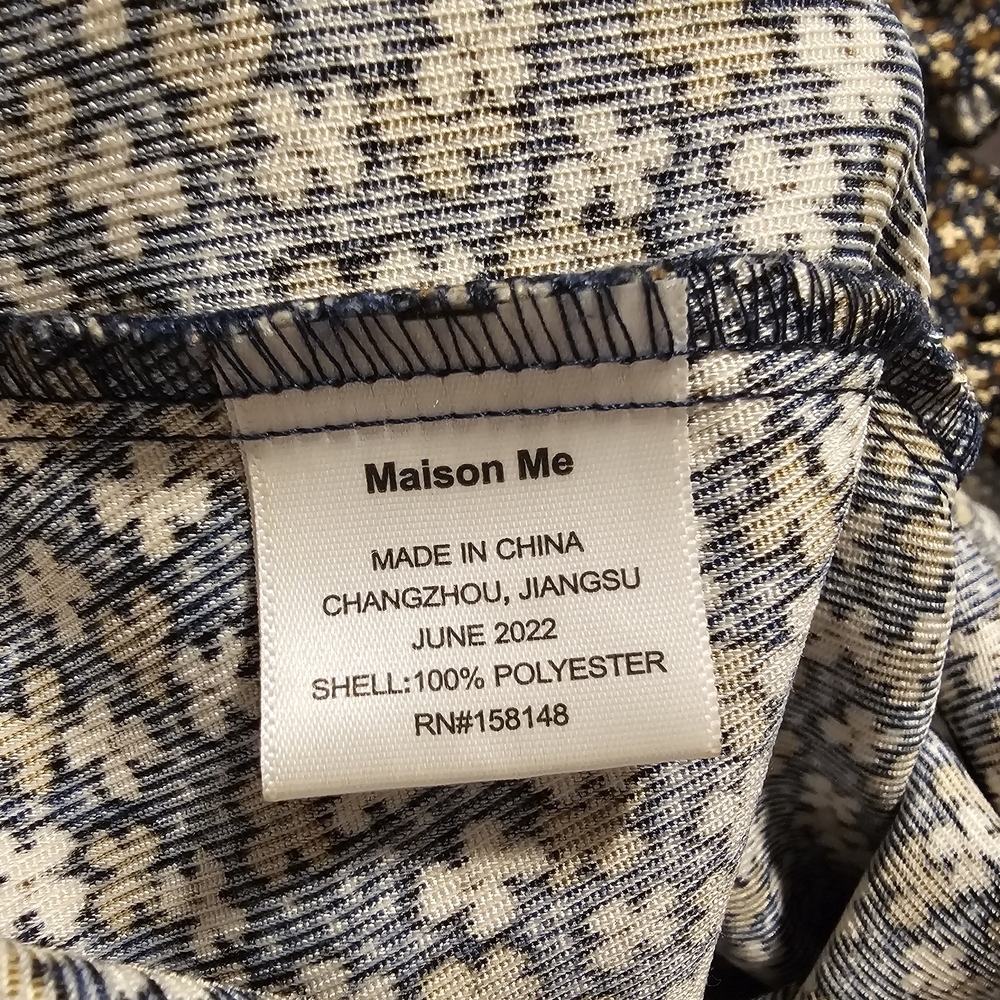 Maison Me Adorable Kids Floral Dress - Brown and White - Picture 5 of 6